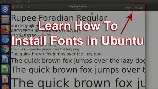 How To Install Fonts in Ubuntu 🔥🔥🔥