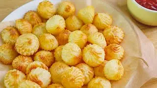 Only 3 Ingredients! Dont Fry Potatoes! Crispy Bubble Potato Chips Recipe