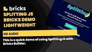 Bricks Builder - SplittingJS demo