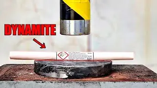 Crushing Dynamite With Hydraulic Press