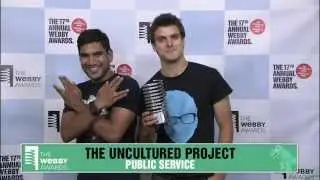 The Uncultured Project's 5-Word Speech at the 17th Annual Webby Awards