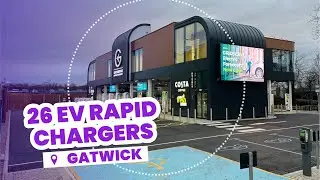 GRIDSERVE: Full Tour of the JUST OPENED Gatwick Electric Forecourt