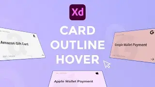 Card Border Hover Effect Animation / Adobe Xd Tutorial