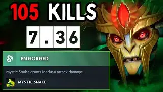 NEW RECORD 105KILLS MEDUSA🔥7.36b Patch 1400+ GPM Carry🔥