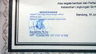 CARA MEMINDAHKAN LEGALISIR DENGAN PHOTOSHOP