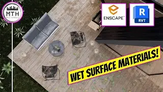 Wet Surface Materials in Enscape 4.0 + Revit