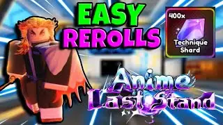 How To AFK Farm Rerolls | Anime Last Stand