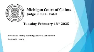 Court of Claims 24-00001MM Northland Family Planning Center v Nessel