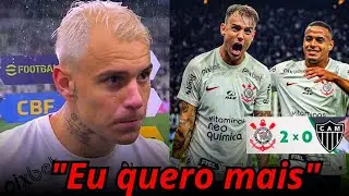 ENTREVISTA ROGER GUEDES DEPOIS DA VITÓRIA CONTRA O ATLÉTICO MG #futebol #corinthians #brasil #sp