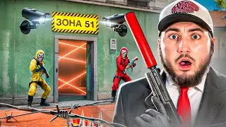 АЗАМ ДОЛЖЕН НАЙТИ БОССА И УСТРАНИТЬ ВСЕХ ОХРАНИКОВ!! ШТУРМ ЗОНЫ 51 В FREEFIRE / Хитман фри фаер!