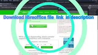 How to install Libre office in kali Linux   (easy!)