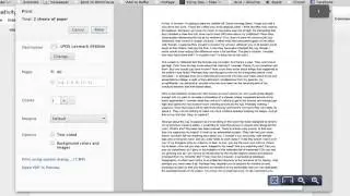 How to Make the Text of a Printed Document Larger Using Google Docs : Using Firefox & Google