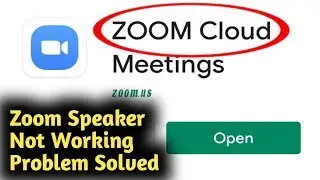 Zoom Speaker Not Working Problem Solved