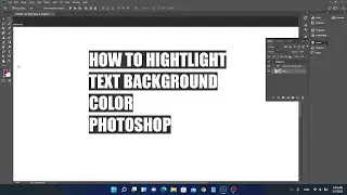 Highlight Text Background in Photoshop| Easy Trick