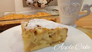 Easy Sunken Apple Cake Recipe | My Dad's Apple Cake