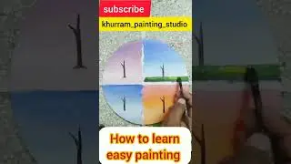 4 seasons painting /How to learn painting /painting ideas for beginners #shorts #shortfeeds