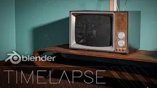 Blender Timelapse - Retro TV