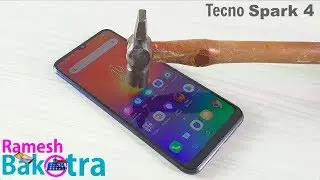 Tecno Spark 4 Screen Scratch Test