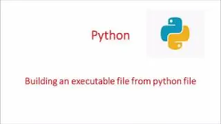 Conversion of *.py to *.exe file || Build an executable from python file || Pyinstaller Module