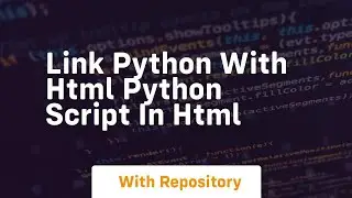 link python with html python script in html