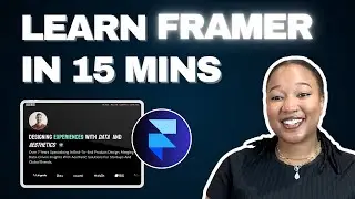 Framer Crash Course: Learn Framer Basics in 15 Minutes | Design your Portfolio in Framer