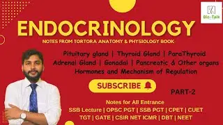 Endocrinology Part -2 |Pituitary |Thyroid | parathyroid | Adrenal | Gonadal & Other Organs Hormones