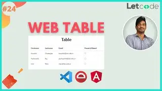 Web Table | Protractor webtable Tutorial | LetCode