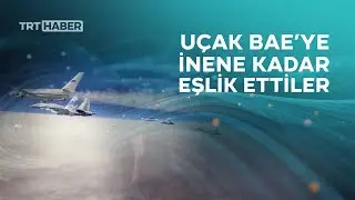 Putine BAEye giderken füzelerle donatılmış 4 savaş uçağı eşlik etti