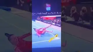 wrong fall floor gymnastics - tokyo olympics #feedshorts #floor #fall #tokyo2020 #short