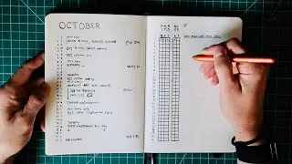 PLAN WITH ME || October 2021 Minimalist Bullet Journal Setup