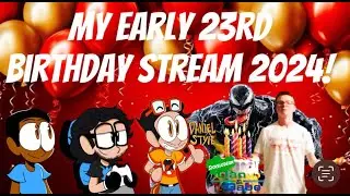 MY EARLY 23RD BIRTHDAY WEBCAM LIVESTREAM! WITH THE DAN & GABE CAST! #HappyBirthday #BirthdayStream