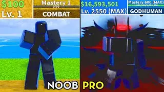 Noob to Pro Full Body Haki! Every Fighting Style Lvl 1 to Max Lvl Full Ghoul v4 Awakening!