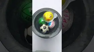 crushing candy, balls 