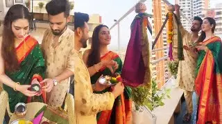 Rahul Vaidya Celebrates First Gudi Padwa With Disha Parmar - Video