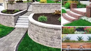 Front Yard and Backyard Design, 60 Retaining Wall Ideas for a Sloped Yard!