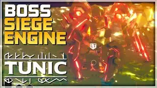 TUNIC - SIEGE ENGINE Boss Fight Gameplay - Forest Fortress - How to beat Gameplay Guide - PC/Xbox