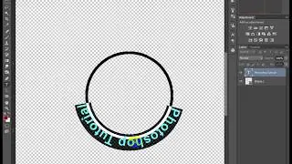 How to create text round circle in Photoshop cc