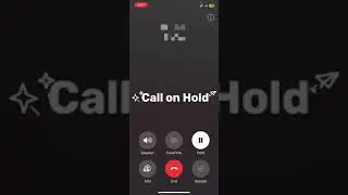 How to put call on hold in iPhone for single caller #iphone #iphonesolutions
