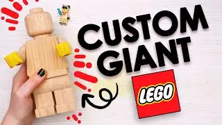 CUSTOM GIANT LEGO MINIFIGURE - Carve, Paint, Glue, & Sew