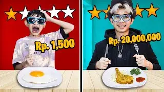 MAKANAN MURAH VS MAKANAN SULTAN!!! DAGING 20 JUTA 1 GIGIT AJA LANGSUNG KENYANG!!!