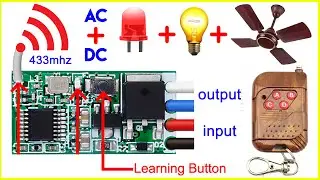 QIACHIP Wireless 433Mhz RF Module Receiver Remote Control output with MOSFET - KR1201MINI2