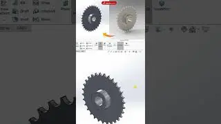 Sprocket 3D Design in Solid works #solidworks #3dmodelling #product design #Sprocket #Sprocketgear