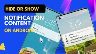 How to Show/Hide Notification Contents on Lock screen on Android | Show or Hide Notifications