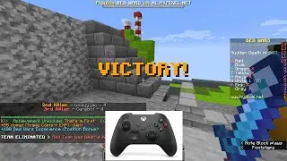 Playing bedwars with a controller...