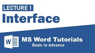 Lecture 1 - Interface - MS Word Tutorials in Urdu / Hindi