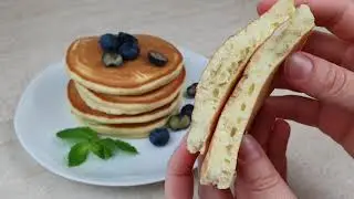 Пышные панкейки на йогурте за 10 минут! 🥞