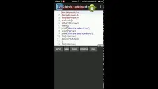 How to run and compile c program in andriod or tablet