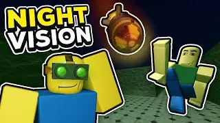 Adding NIGHT VISION To My WEIRDEST Roblox Horror Game