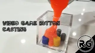 Casting Custom Video Game Buttons out of Resin, two part mold tutorial