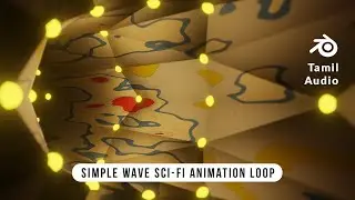 Blender - Simple Alien Wave Sci-Fi Animation Loop in Eevee | Blender 2.8 | Blender Tamil